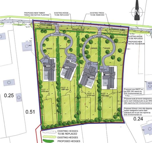 4 Sites Along, Kilhedge Lane, Corduff, Lusk, Co. Dublin