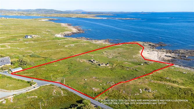 Circa 1.6 hectares/3.95 acres of ground with ruins at Gannoughs, Claddaghduff, Galway