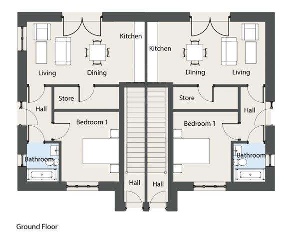 M Type - 1 Bed Maisonette, Oak Church, Kildare, Co. Kildare